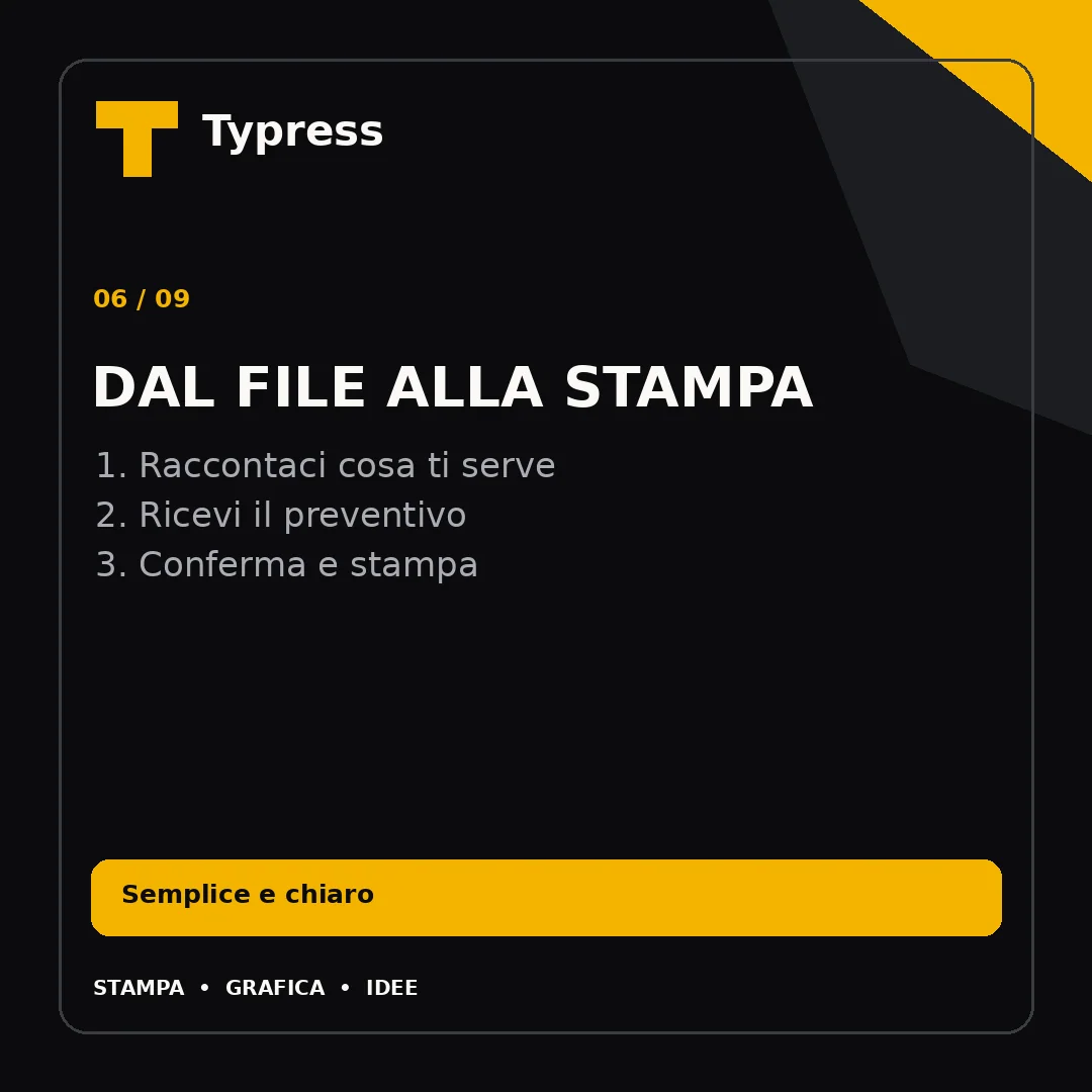 Slide 6 di 9: Dal file alla stampa