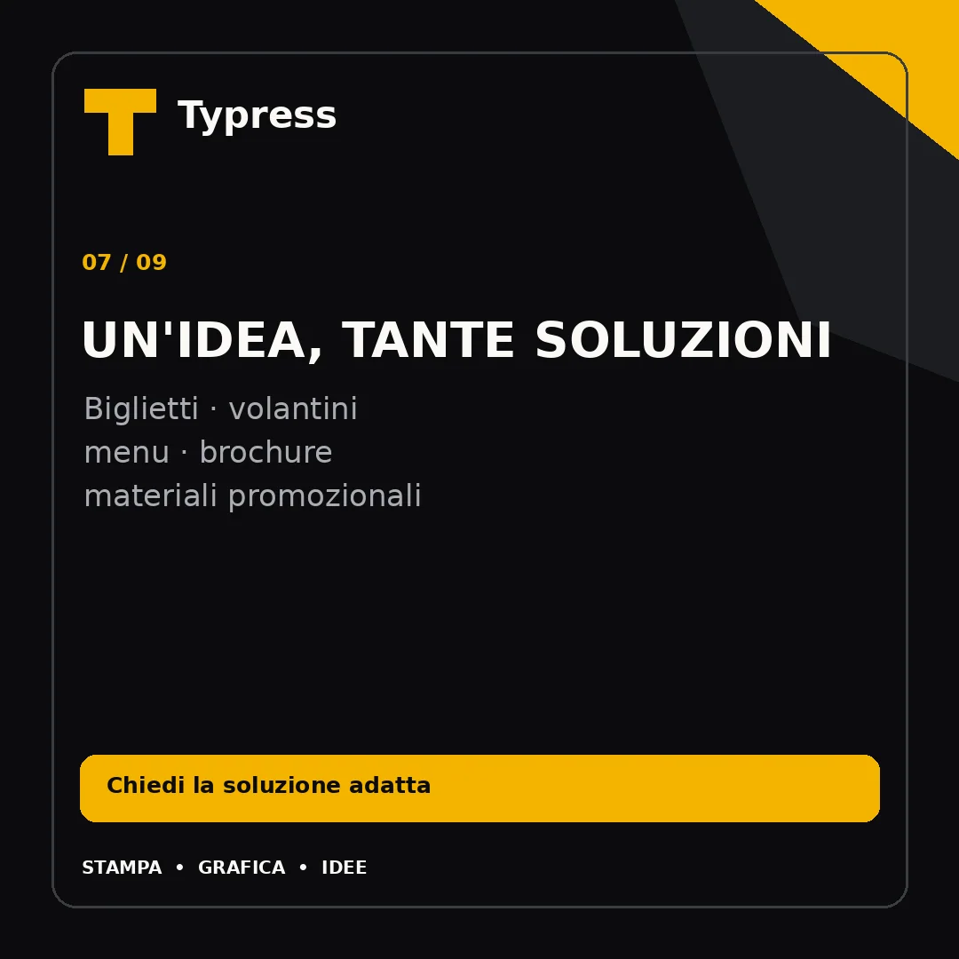 Slide 7 di 9: Un’idea, tante soluzioni