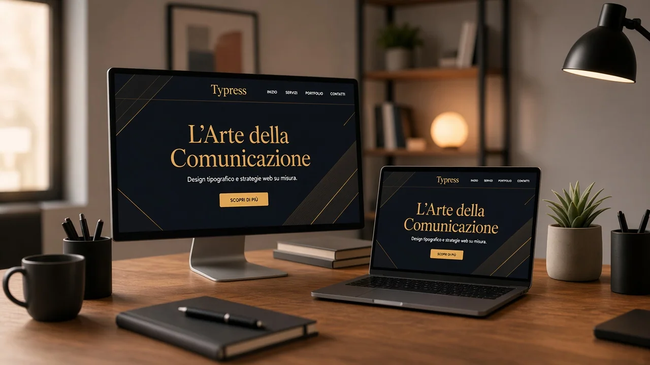 Web agency Typress — postazione creativa